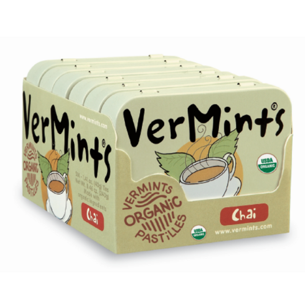 VerMints Organic Chai - 6 x 40g Tin Pack 