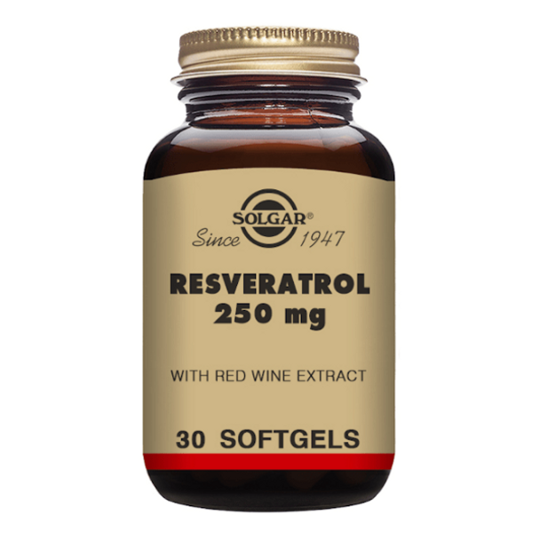 Resveratrol 250mg with Red Wine Extract - 30 Softgels