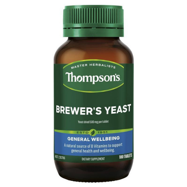 Thompson's Brewers Yeast 500mg - 100 Tablets