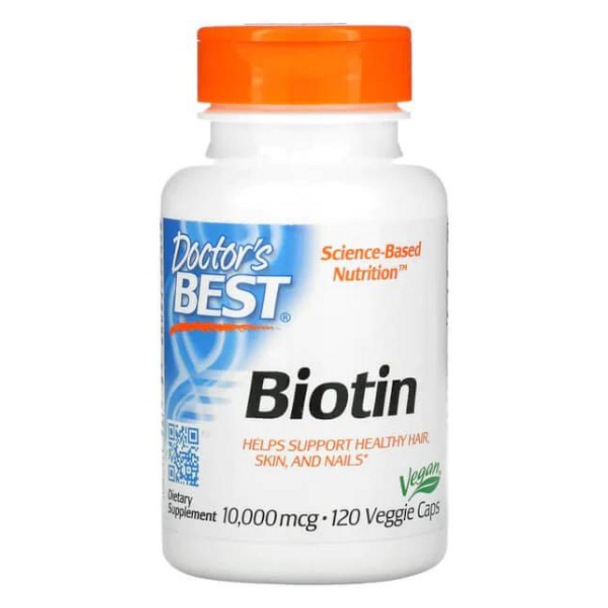 Biotin 10,000mcg - 120 Vege Capsules