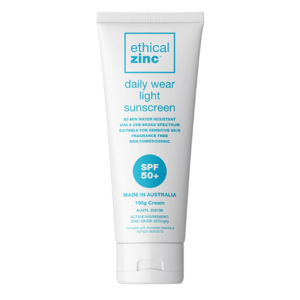 Ethical Zinc Daily Wear Light Sunscreen (SPF50+) - 100ml