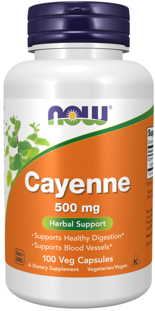 Cayenne 500mg - 100 Vege Capsules