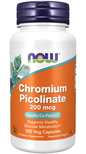 Chromium Picolinate 200 mcg - 100 Vege Capsules