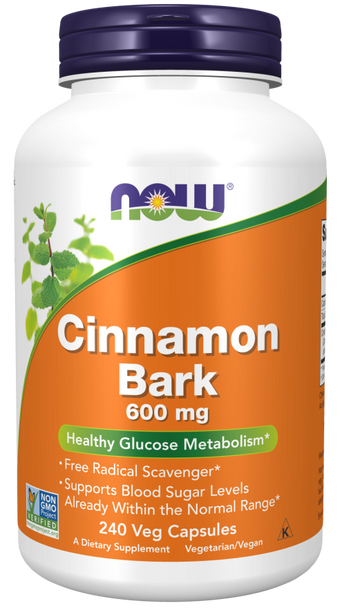Cinnamon Bark 600mg (Healthy Glucose Metabolism) - 240 Vege Capsules