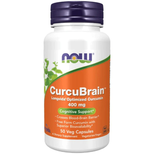 Now Foods CurcuBrain (Curcumin Extract ) Cognitive Support 400mg