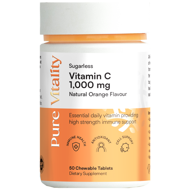 Pure Vitality Sugarless Vitamin C 1000mg