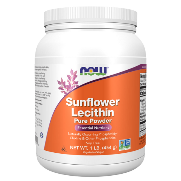 Now Foods Sunflower Lecithin Pure Powder - 454g