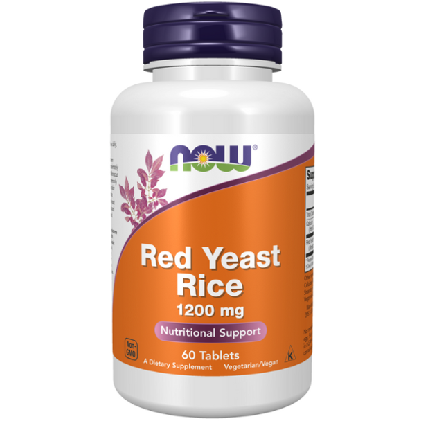 NOW Foods Red Yeast Rice 1200mg - 60 Tablets