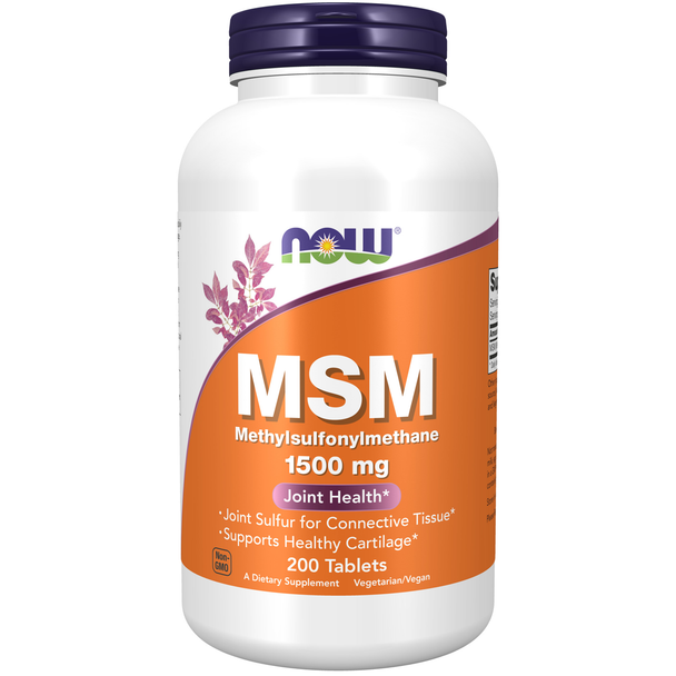 NOW Foods MSM 1500mg - 200 Tablets 