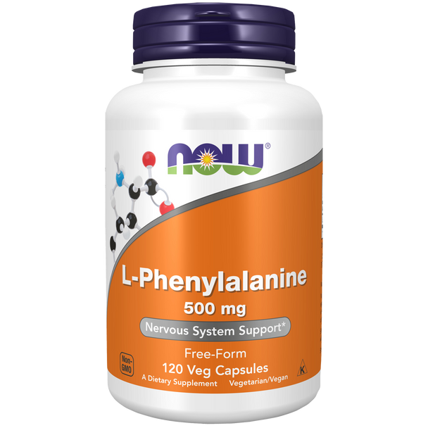 NOW Foods L-Phenylalanine 500mg - 120 Vege Capsules