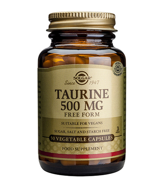 Taurine 500mg - 50 Vege Capsules