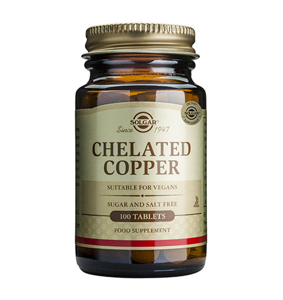 Chelated Copper - 100 Tablets