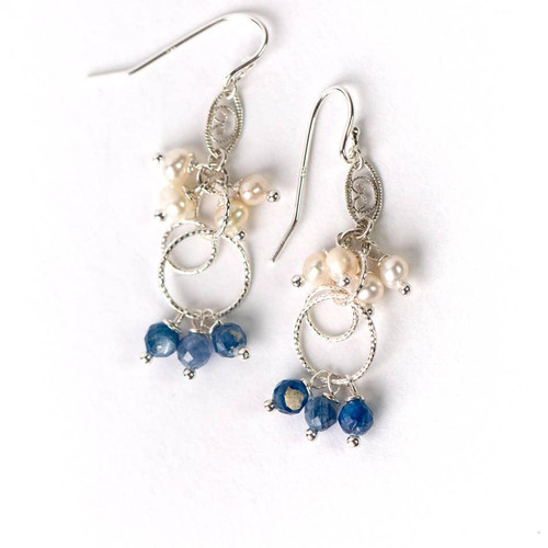 Seaside Fresh Water Pearl Dangle Earrings