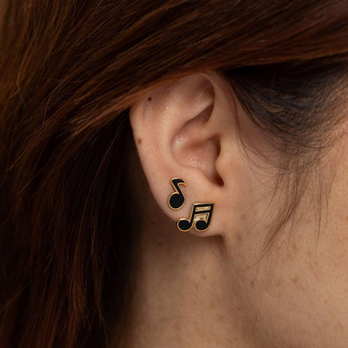 Musical Notes Studs in Glass Vial