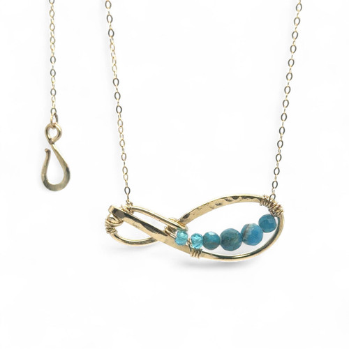 Apatite Infinity Necklace 84095N