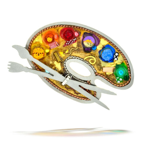Colorful Canvas Painter's Pin
