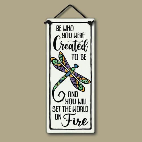 Handmade Ceramic Tile - Set the World On Fire