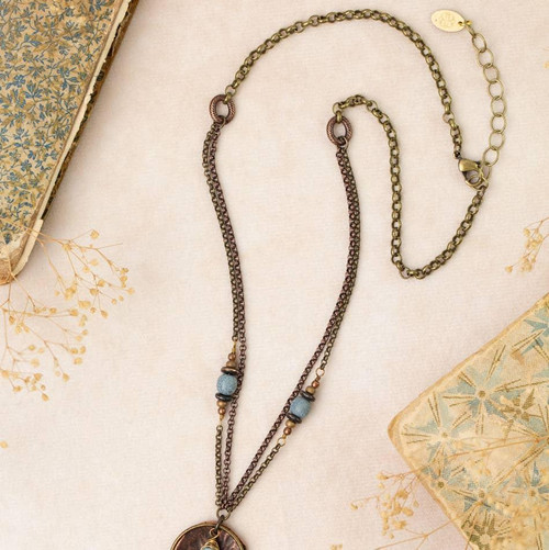 Storyteller 18.5-20.5" Czech Glass Statement Necklace