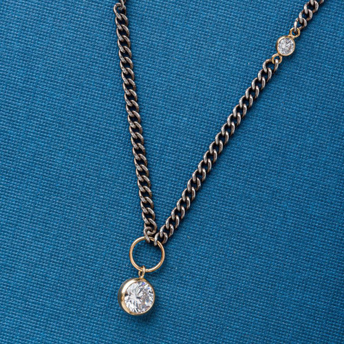 Dazzling CZ Drop Necklace Handmade