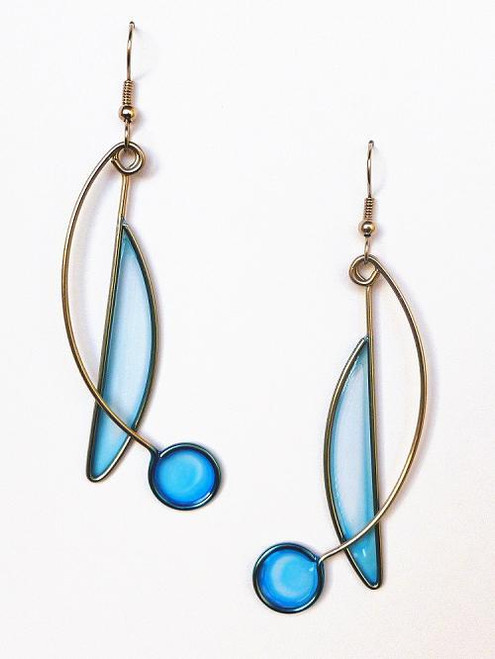 84 Stainless Steel and Resin Earring