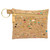 Rainbow Confetti Zipper Cork Keychain w/Butterscotch Zipper