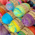 Multi Colored Felted Soap Handmade