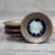 Geode Crackle Glass Wasabi/Dipping/Trinket Dish Assorted