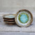Geode Crackle Glass Wasabi/Dipping/Trinket Dish Assorted