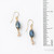 Starry Night Crystal Herringbone Earrings