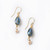 Starry Night Crystal Herringbone Earrings