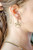 Enlighten Antique Brass Filigree Dragonfly Simple Earrings