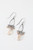 Blush Crystal, Czech Glass Dangle Earrings