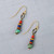 Love One Another Lapis, Turquoise, Red Coral Simple Earrings