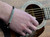 Wound Up Black Leather Bracelet from Recycled Guitar String