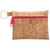 Handmade Eco-friendly Cork Zip Pouch Keychain