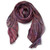 Plum Charcoal #399 Silk Hand-dyed Scarf