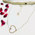 14k Gold Filled Heart Choker Necklace