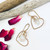 E7722 Moonstone Heart Earrings