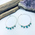 E6410 Turquoise Sterling Silver Hoops