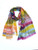 Abstract Light Weight Wool Scarf/Wrap Multi