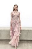 Long Sleeve Petal Detail Gown