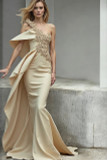 Asymmetric One-Shoulder Gown
