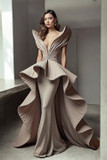 Ruffled Flowy Gown