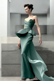 Strapless Ruched Bodice Dress
