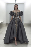 Embroidered Front Gown
