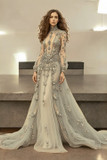Detailed Illusion Gown