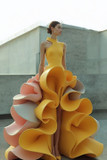 High Neckline Sleeveless Gown