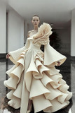 Cascade Ruffle Gown