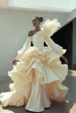 Cascading Ruffle Gown