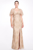 Embellished Slit  Gown
